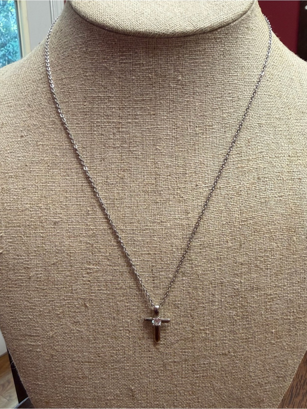 Park Lane Silver Cross Pendant Necklace - Prayer Collection